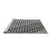 Sideview of Machine Washable Transitional Dark Gray Rug, wshpat2358gry