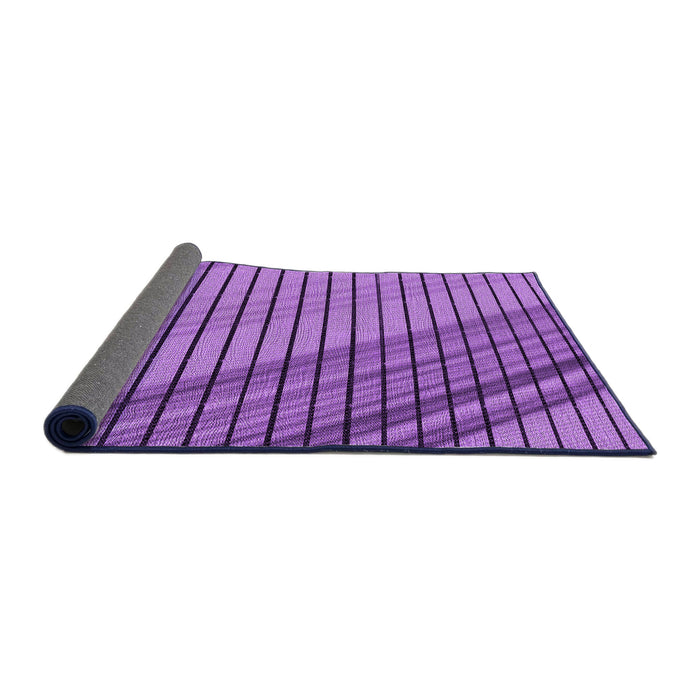 Thickness of Patterned Purple Rug, pat2358pur