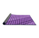 Thickness of Patterned Purple Rug, pat2358pur