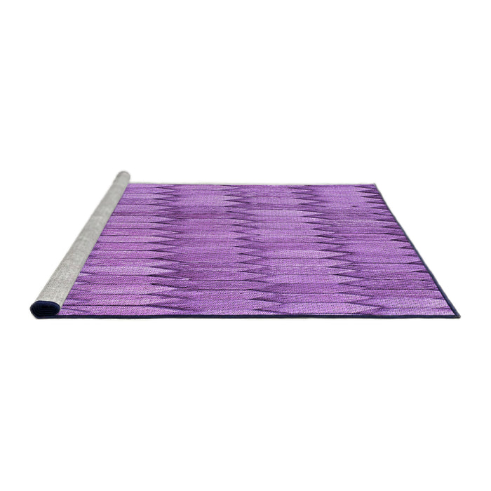 Sideview of Machine Washable Transitional Violet Purple Rug, wshpat236pur