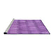 Sideview of Machine Washable Transitional Violet Purple Rug, wshpat236pur