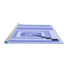 Sideview of Machine Washable Transitional Light Slate Blue Rug, wshpat2360blu