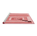 Sideview of Machine Washable Transitional Pink Rug, wshpat2360rd