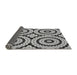 Thickness of Patterned Silver Gray Rug, pat2361gry