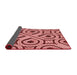 Thickness of Patterned Pastel Pink Rug, pat2362rd