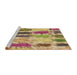 Sideview of Machine Washable Transitional Light Brown Rug, wshpat2363brn