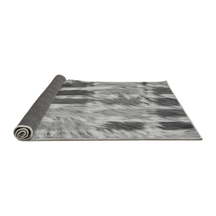 Thickness of Patterned Smokey Gray Rug, pat2363gry