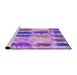 Sideview of Machine Washable Transitional Violet Purple Rug, wshpat2363pur