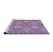 Sideview of Machine Washable Transitional Purple Rug, wshpat2364pur