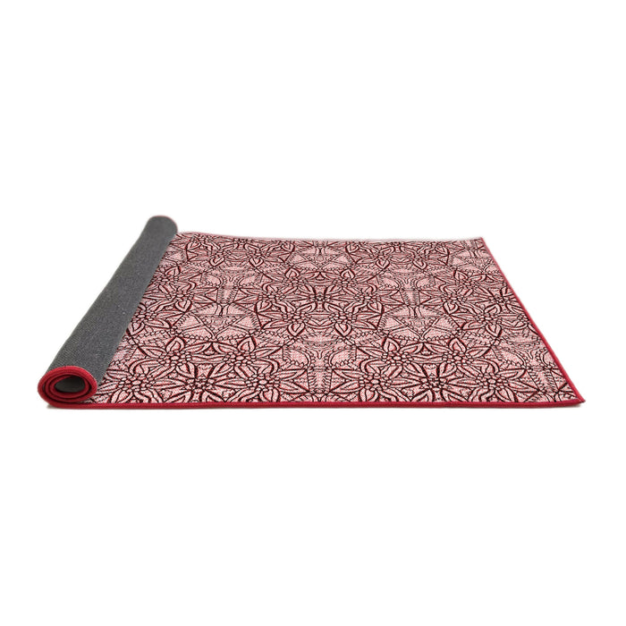 Thickness of Patterned Pink Rug, pat2364rd
