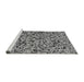 Sideview of Machine Washable Transitional Cloud Gray Rug, wshpat2365gry