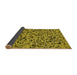 Thickness of Patterned Deep Yellow Rug, pat2365yw
