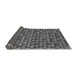 Thickness of Patterned Gunmetal Gray Rug, pat2366gry