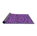 Thickness of Patterned Purple Rug, pat2366pur