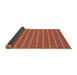 Thickness of Patterned Ruby Red Rug, pat2368brn