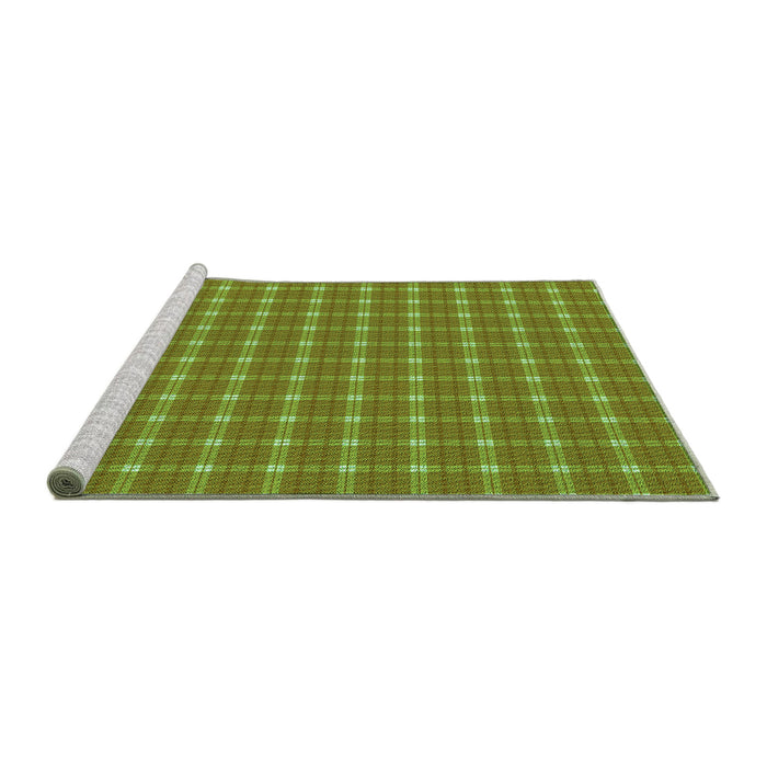 Sideview of Machine Washable Transitional Pistachio Green Rug, wshpat2368grn