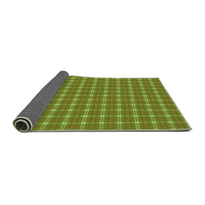 Thickness of Patterned Pistachio Green Rug, pat2368grn