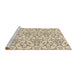 Sideview of Machine Washable Transitional Moccasin Beige Rug, wshpat2370brn