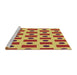 Sideview of Machine Washable Transitional Bright Gold Yellow Rug, wshpat2371brn