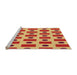 Sideview of Machine Washable Transitional Red Rug, wshpat2371org