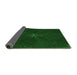 Thickness of Patterned Green Rug, pat2372grn