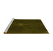 Sideview of Machine Washable Transitional Dark Bronze Brown Rug, wshpat2372yw