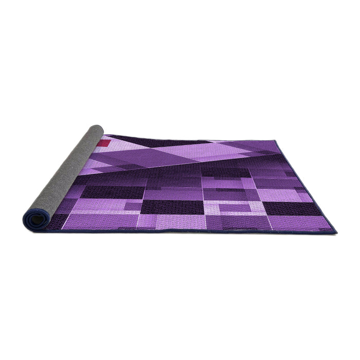 Thickness of Patterned Purple Rug, pat2374pur