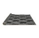 Thickness of Patterned Dark Gray Black Rug, pat2375gry