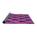 Thickness of Patterned Purple Rug, pat2375pur