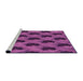 Sideview of Machine Washable Transitional Purple Rug, wshpat2375pur