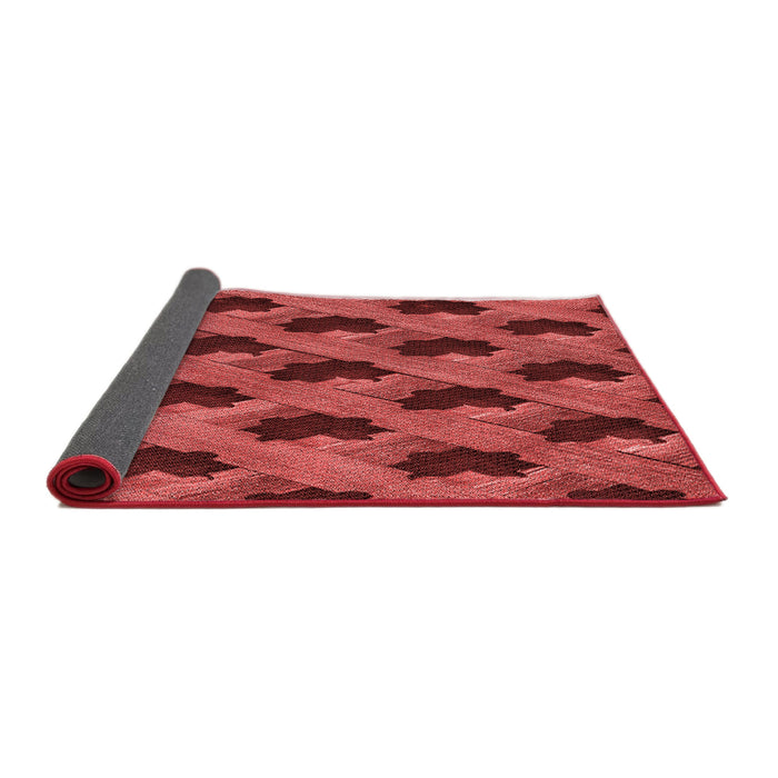 Thickness of Patterned Red Rug, pat2375rd