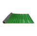 Thickness of Patterned Green Rug, pat2376grn