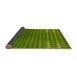 Thickness of Patterned Green Rug, pat2376yw