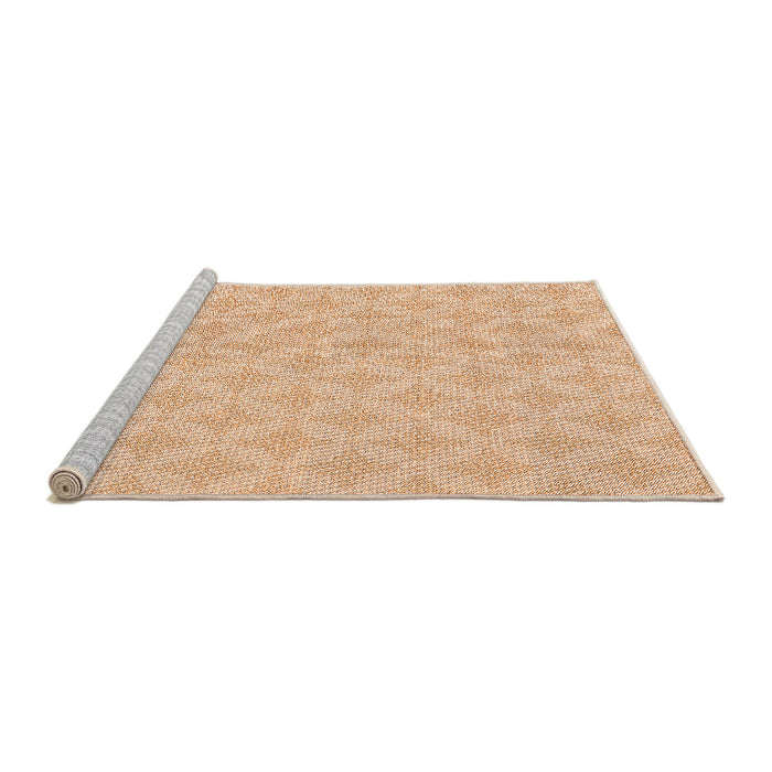 Sideview of Machine Washable Transitional Deep Peach Orange Rug, wshpat2377org