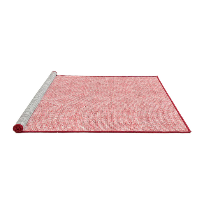 Sideview of Machine Washable Transitional Pink Rug, wshpat2377rd