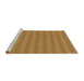 Sideview of Machine Washable Transitional Mahogany Brown Rug, wshpat2378brn