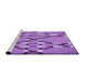 Sideview of Machine Washable Transitional Violet Purple Rug, wshpat2379pur