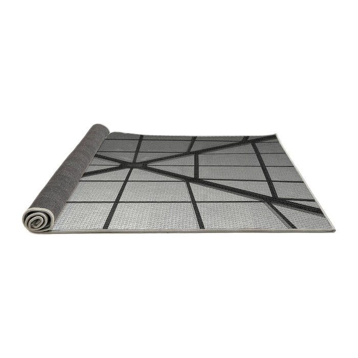 Thickness of Patterned Dark Gray Rug, pat238gry
