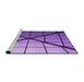 Sideview of Machine Washable Transitional Amethyst Purple Rug, wshpat238pur