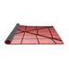 Thickness of Patterned Red Rug, pat238rd