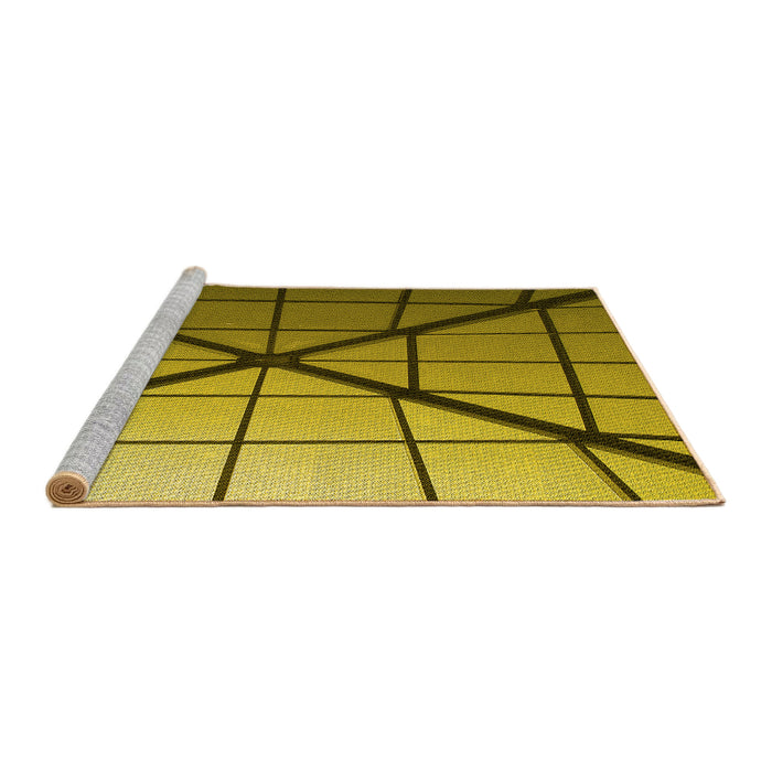 Sideview of Machine Washable Transitional Dark Bronze Brown Rug, wshpat238yw