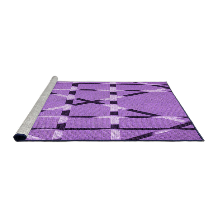 Sideview of Machine Washable Transitional Violet Purple Rug, wshpat2380pur
