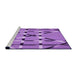 Sideview of Machine Washable Transitional Violet Purple Rug, wshpat2380pur