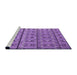 Sideview of Machine Washable Transitional Purple Rug, wshpat2381pur