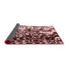 Thickness of Patterned Baby Pink Rug, pat2382rd