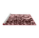 Sideview of Machine Washable Transitional Pink Rug, wshpat2382rd