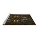 Sideview of Machine Washable Transitional Midnight Gray Rug, wshpat2384brn