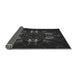 Thickness of Patterned Black Rug, pat2384gry