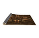 Thickness of Patterned Saddle Brown Rug, pat2384org