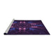 Sideview of Machine Washable Transitional Deep Purple Rug, wshpat2384pur